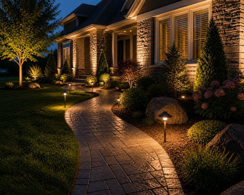 Courtyard Light Installation in Kansas City, KS
