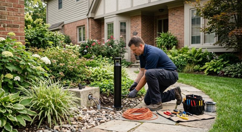 Outdoor Lamp Installation in Alpharetta, GA