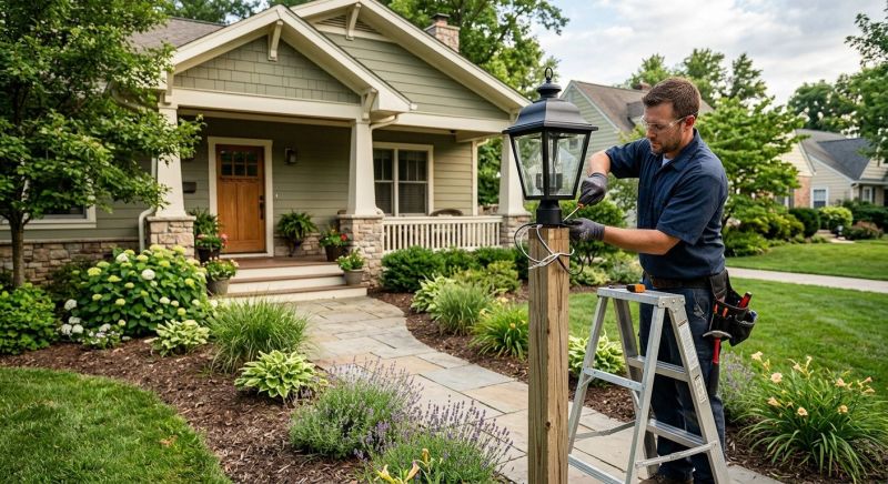 Terrace Lighting Installation in Alpharetta, GA